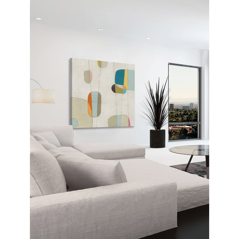 Marmont Hill - 'Molecular Motion II' Painting Print on Wrapped Canvas - Multi-Color