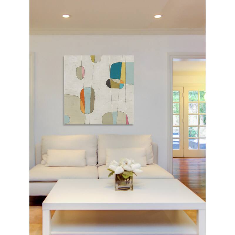 Marmont Hill - 'Molecular Motion II' Painting Print on Wrapped Canvas - Multi-Color