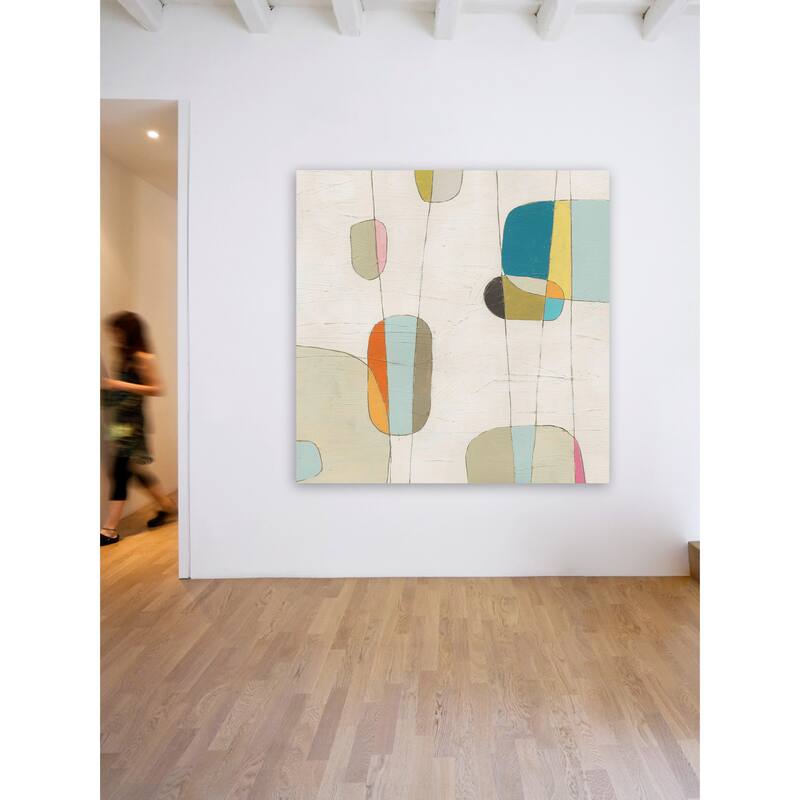 Marmont Hill - 'Molecular Motion II' Painting Print on Wrapped Canvas - Multi-Color