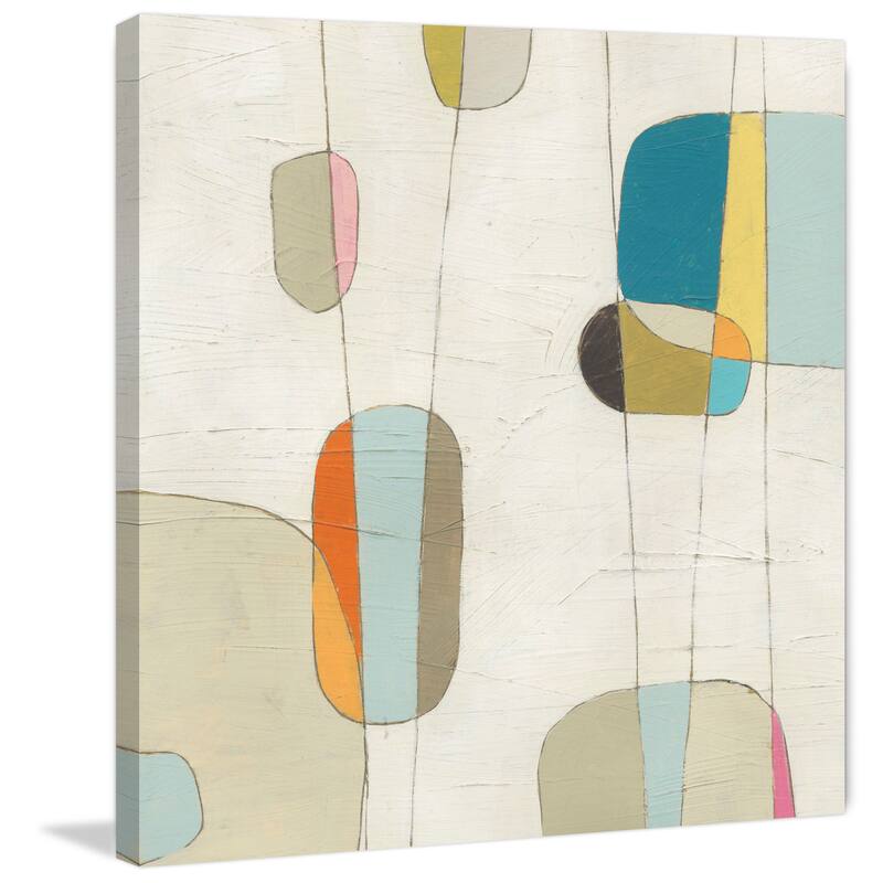 Marmont Hill - 'Molecular Motion II' Painting Print on Wrapped Canvas - Multi-Color