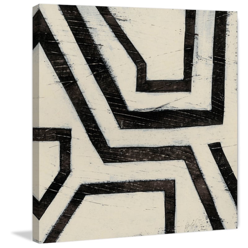 Marmont Hill - 'Hieroglyph III' Painting Print on Wrapped Canvas - Multi-Color