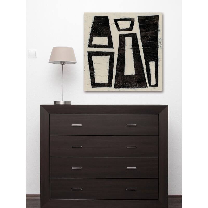 Marmont Hill - 'Hieroglyph IV' Painting Print on Wrapped Canvas - Multi-Color