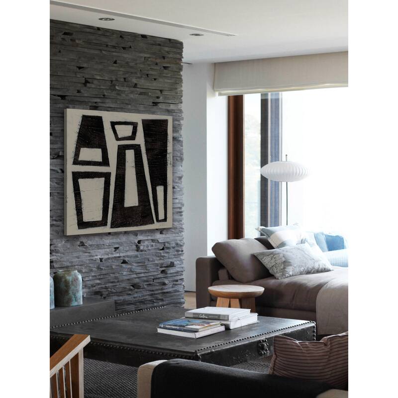 Marmont Hill - 'Hieroglyph IV' Painting Print on Wrapped Canvas - Multi-Color
