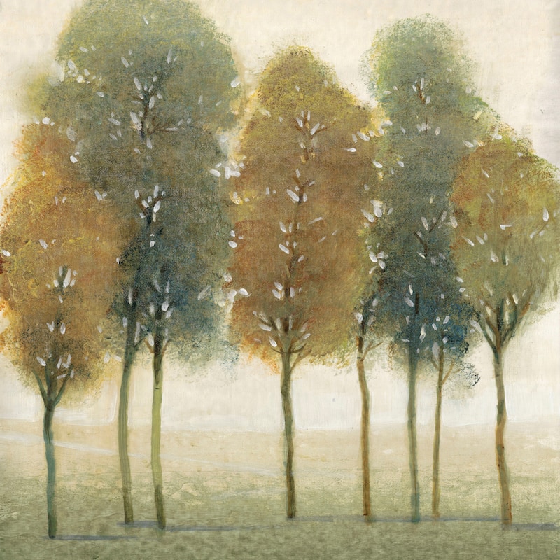 Marmont Hill - 'Beyond the Trees II' Painting Print on Wrapped Canvas - Multi-Color