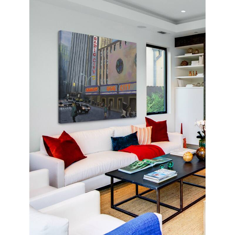 Marmont Hill - 'Radio City' by Rick Novak Painting Print on Wrapped Canvas - Multi-Color