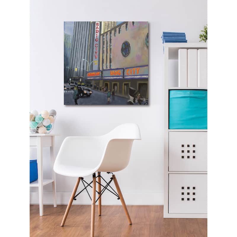 Marmont Hill - 'Radio City' by Rick Novak Painting Print on Wrapped Canvas - Multi-Color