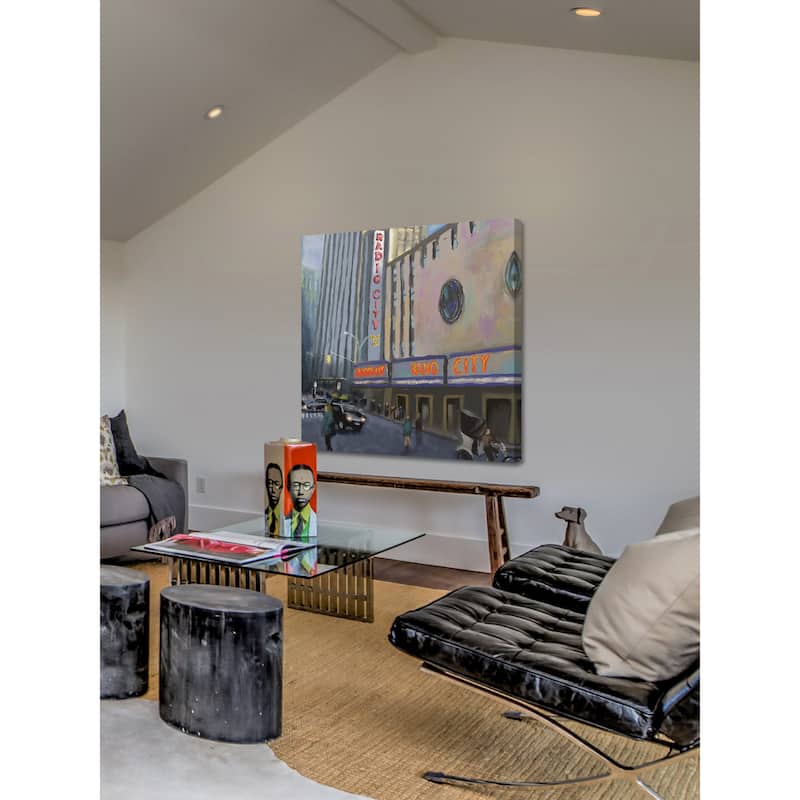 Marmont Hill - 'Radio City' by Rick Novak Painting Print on Wrapped Canvas - Multi-Color