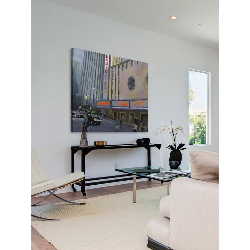Marmont Hill - 'Radio City' by Rick Novak Painting Print on Wrapped Canvas - Multi-Color