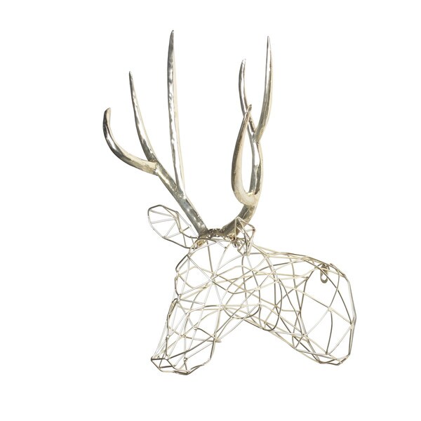 Deer Head Wall Art kate and laurel 'milty faux mounted deer head' metal wall art Deer Head Wall Art kate and laurel 'milty faux mounted deer head' metal wall art