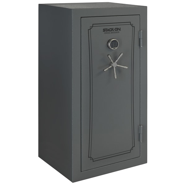 Stack-On 36-40 Gun with Back-lit Electronic Lock, Gray Pebble