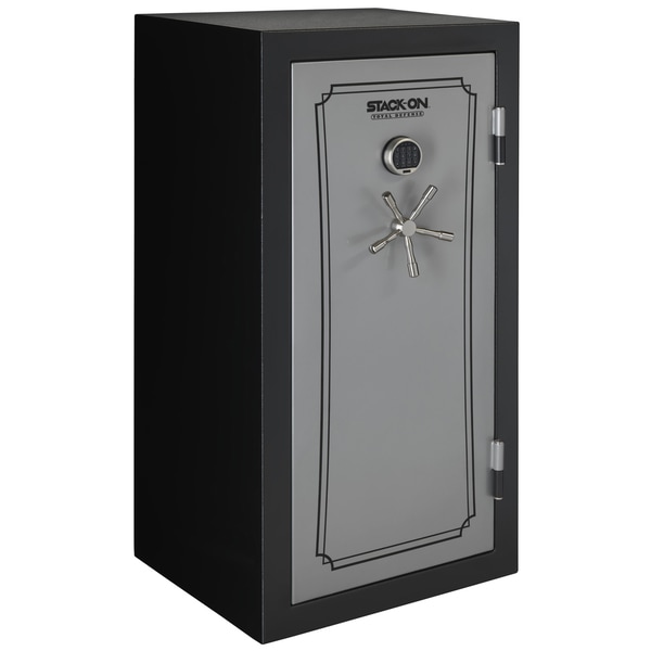 Stack-On 36-40 Gun Safe with Back-lit Electronic Lock, Matte Black/Silver