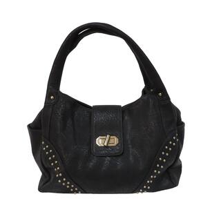 Donna Bella Handbags Our Best Clothing Shoes Deals Online Donna Bella Eliana Black Faux Leather Tote Bag