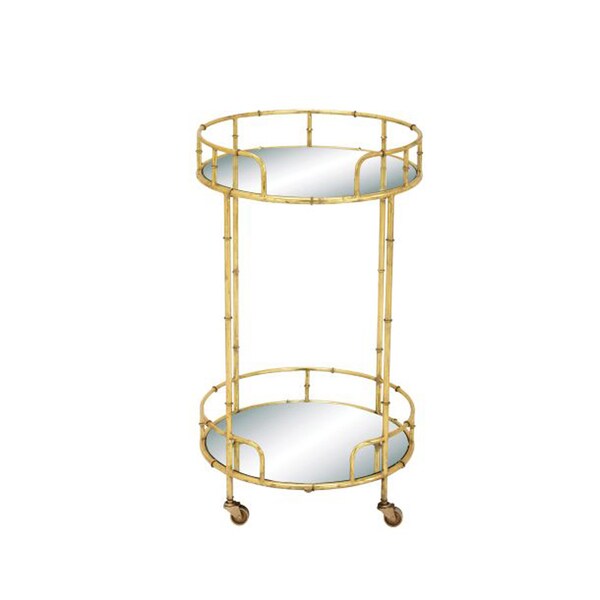 Studio 350 Metal Mirror Bar Cart 18 Inches D 31 High Studio 350 Metal Mirror Bar Cart 18 Inches D 31 High