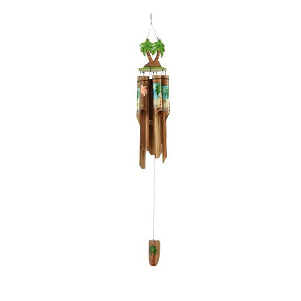 Benzara Bamboo Wood Palm Tree Wind Chimes Free Shipping On Benzara Bamboo Wood Palm Tree Wind Chimes