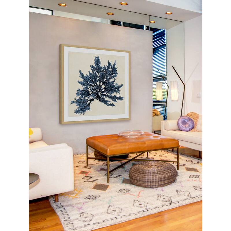 Marmont Hill - 'Coastal Seaweed IX' Framed Painting Print - Multi-Color