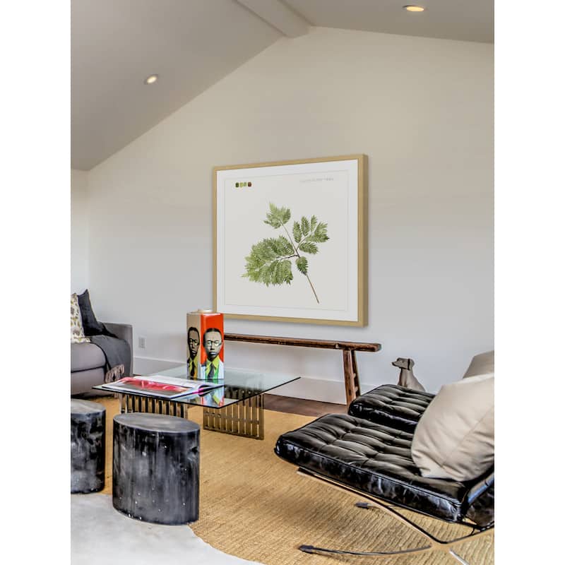 Marmont Hill - 'Leaf Study II' Framed Painting Print - Multi-Color