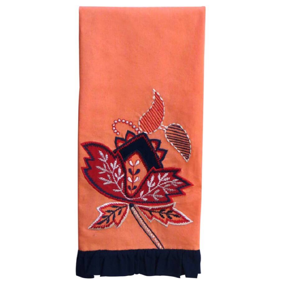 Handmade Embroidered Dish Towel (India)