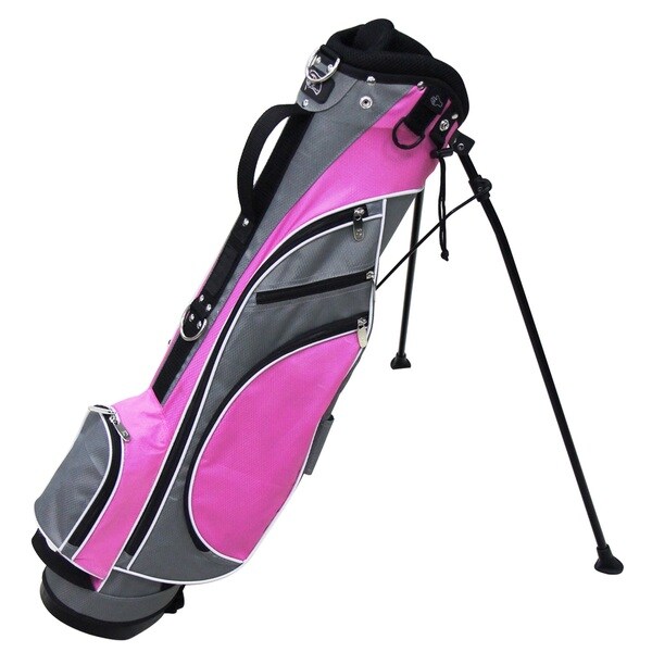 RJ Sports Unisex Typhoon Grey Nylon 16-inch Golf Mini Stand Bag