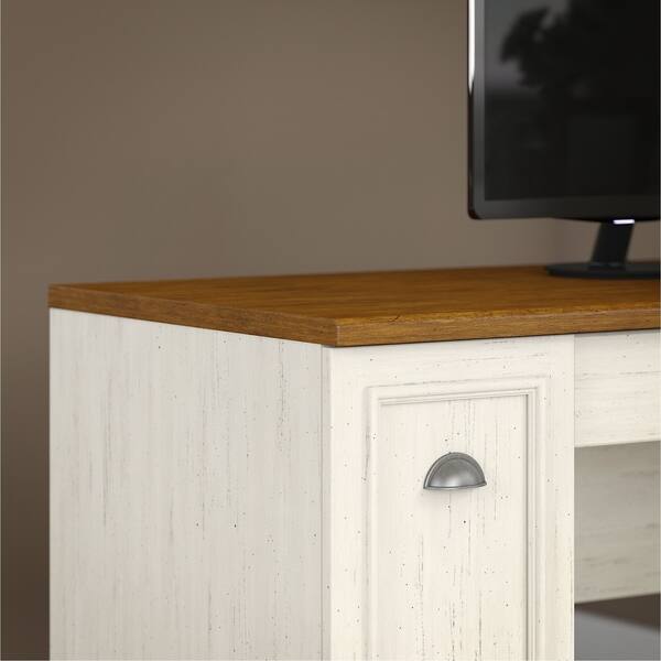 Shop Copper Grove Khashuri White L Shaped Desk With Hutch