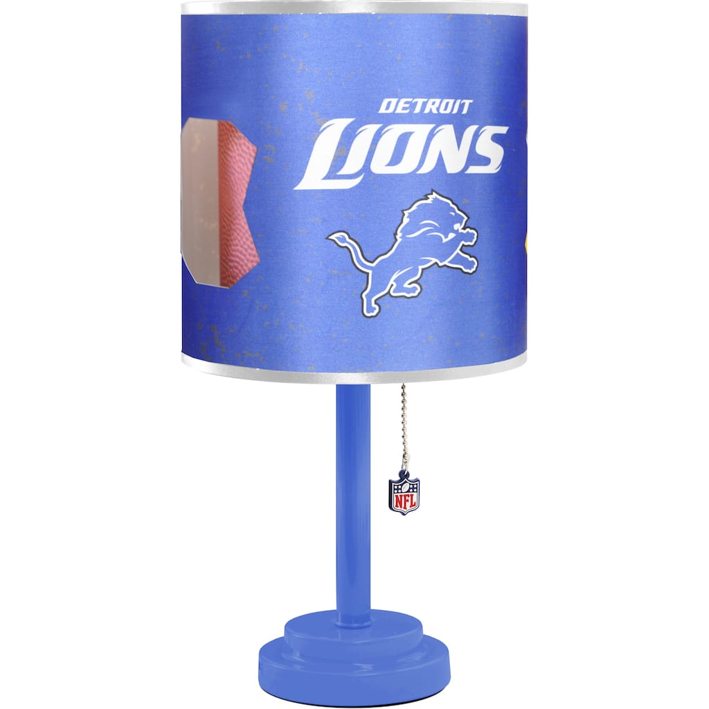 Detroit Lions Blue Plastic Table Lamp