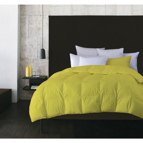 Solid Color Microfiber Feather Comforter