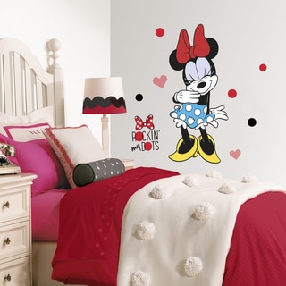 Roommates Minnie Rocks the Dots Peel and Stick Giant Wall Decals