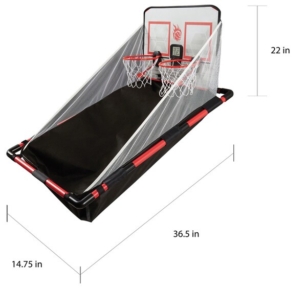 black series electronic over the door basketball hoops game