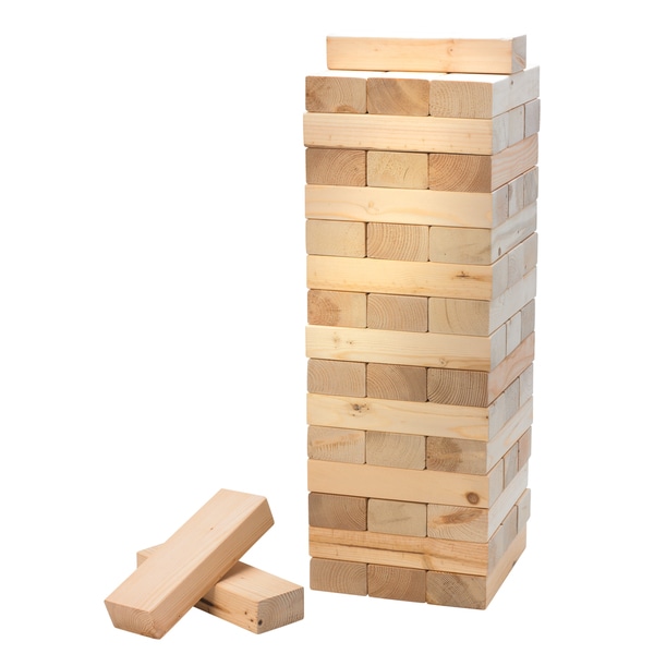 Black Series Game Stacking Wood Blocks