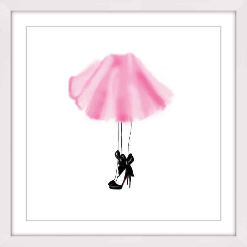 Marmont Hill - 'Pink Skirt' Framed Painting Print - Multi-Color