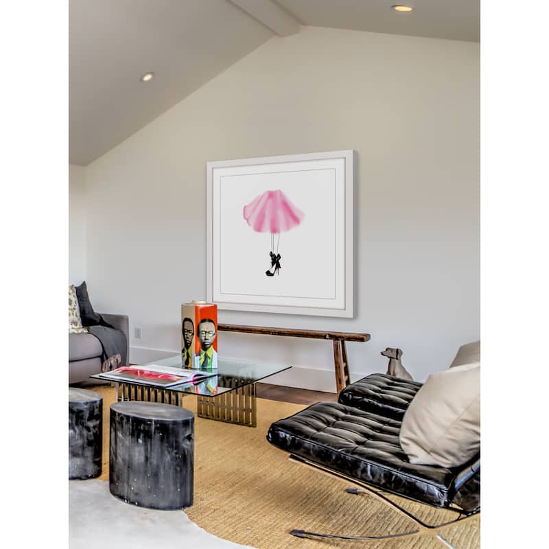 Marmont Hill - 'Pink Skirt' Framed Painting Print - Multi-Color
