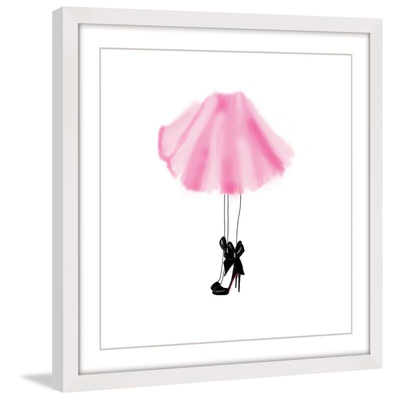 Marmont Hill - 'Pink Skirt' Framed Painting Print - Multi-Color