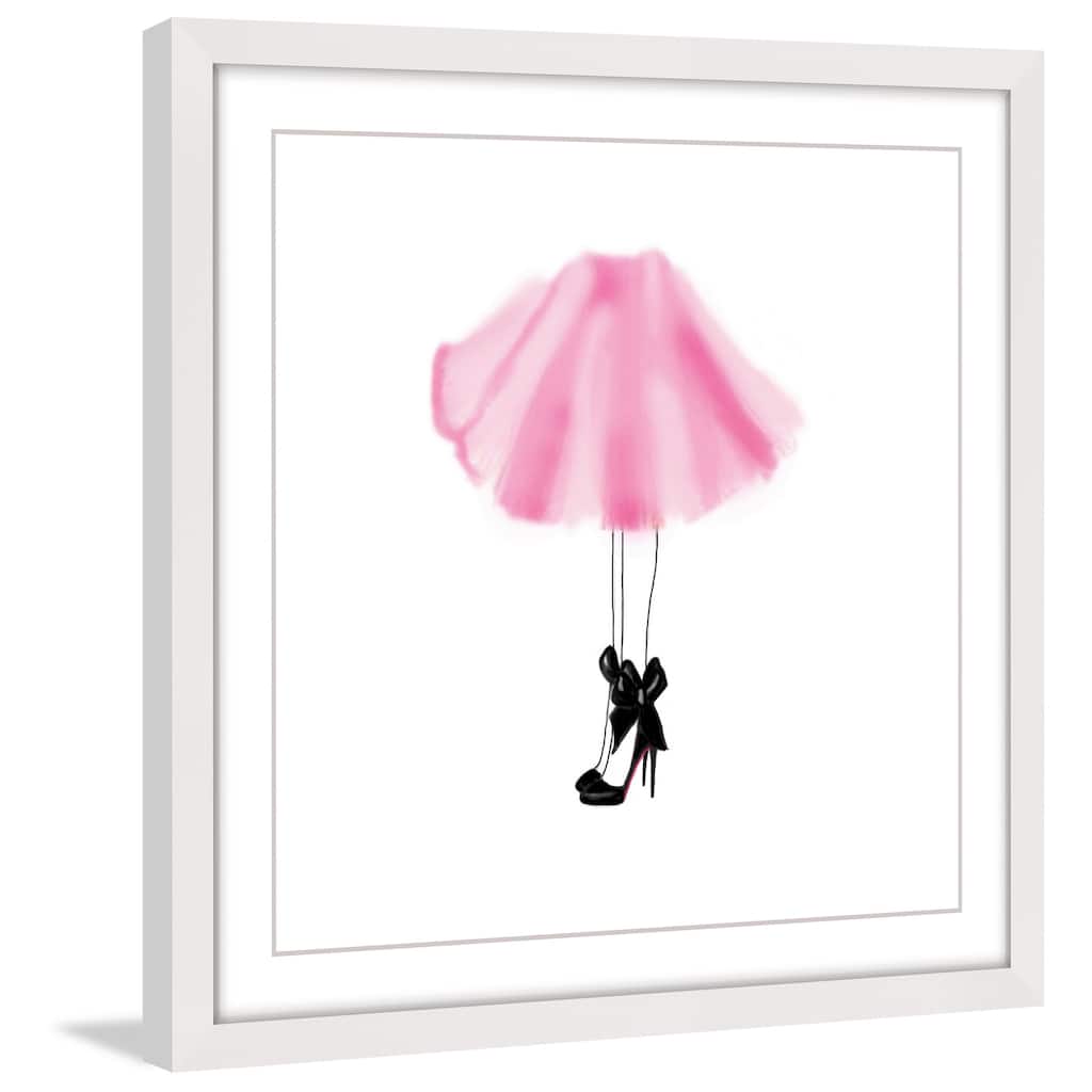 Marmont Hill - 'Pink Skirt' Framed Painting Print - Multi-Color