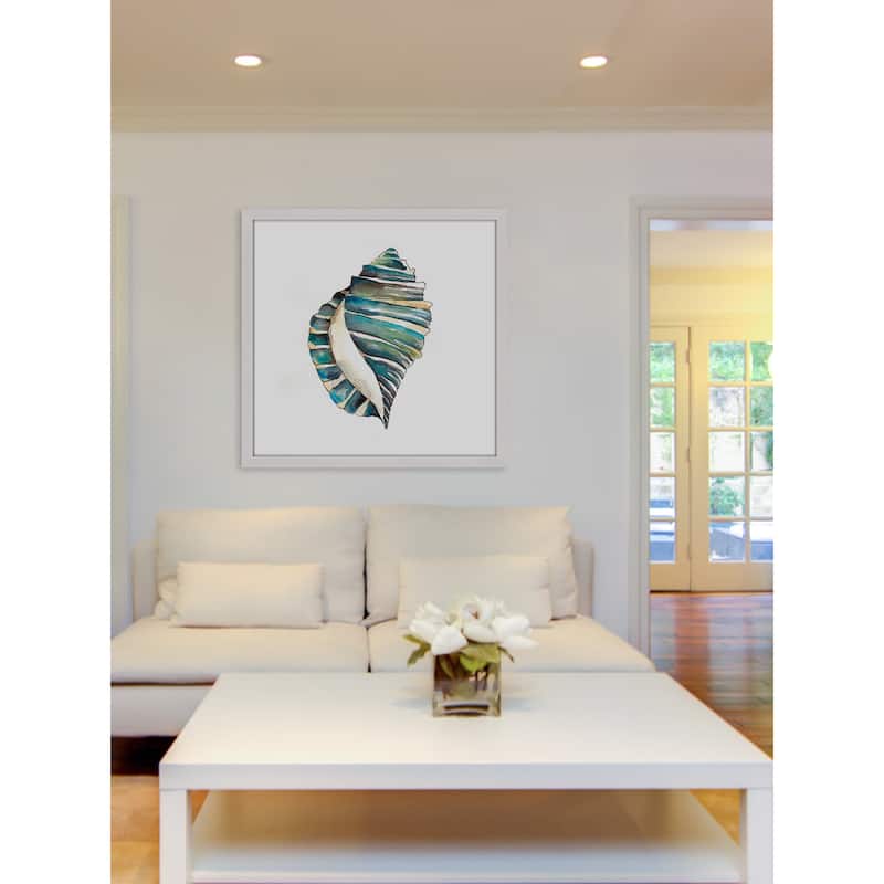 Marmont Hill - 'Aquarelle Shells I' Framed Painting Print