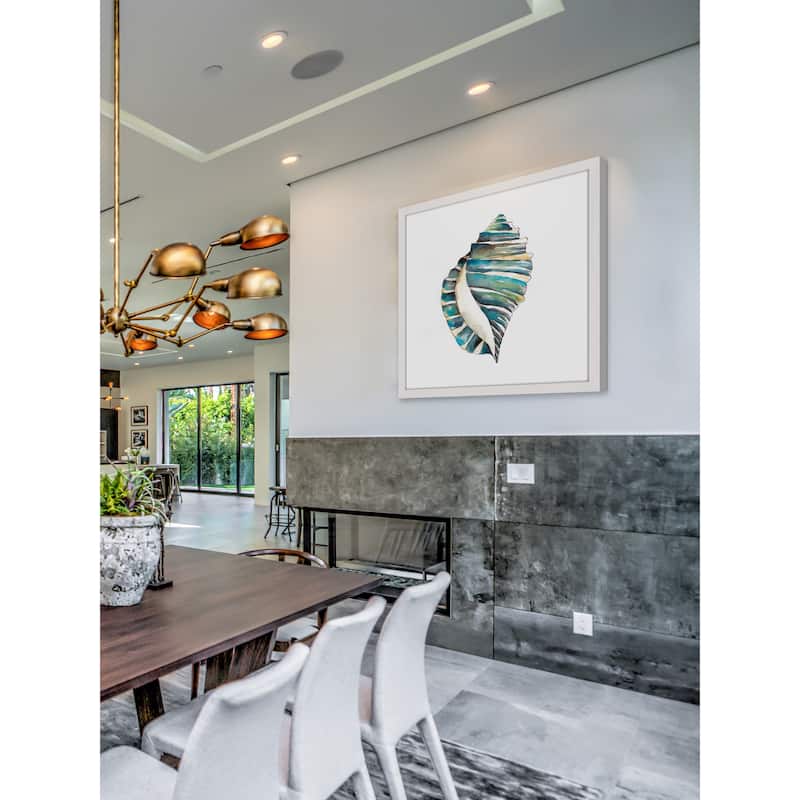 Marmont Hill - 'Aquarelle Shells I' Framed Painting Print