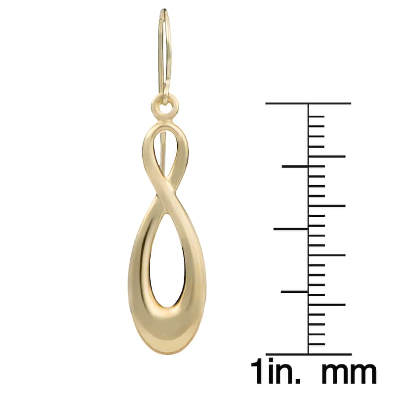 Fremada 14k Yellow Gold Figure Eight Earrings