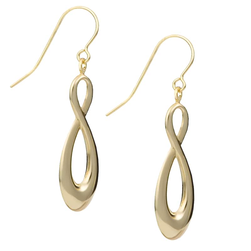 Fremada 14k Yellow Gold Figure Eight Earrings