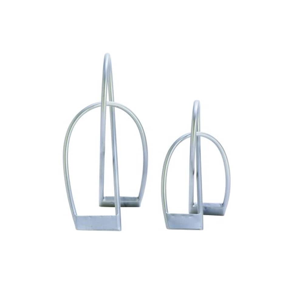 Strick & Bolton Oehlen Silvertone Iron 2-piece Sculpture Set