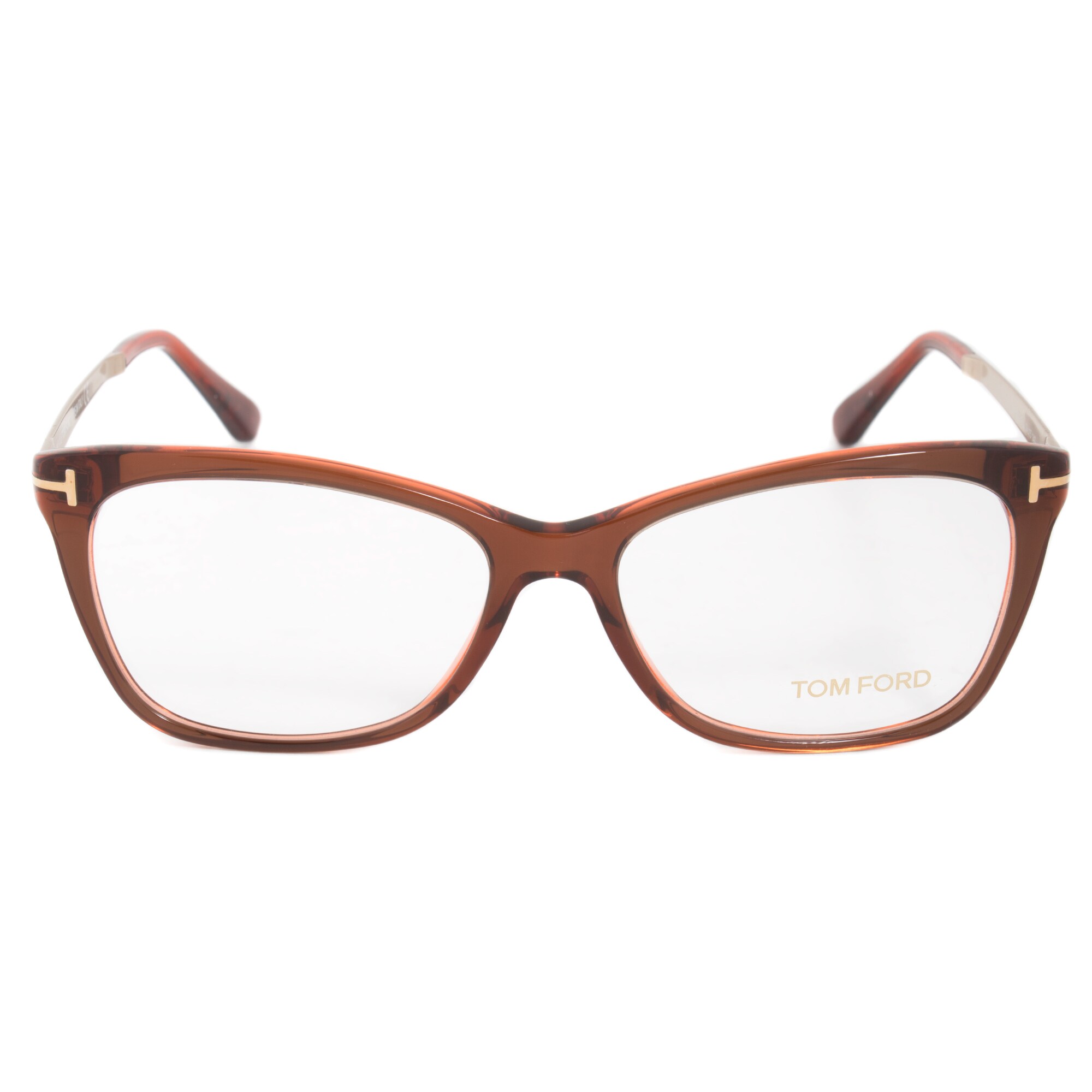 maronページ Tom Ford FT5323 Square Metal Optical Brown Rose Gold
