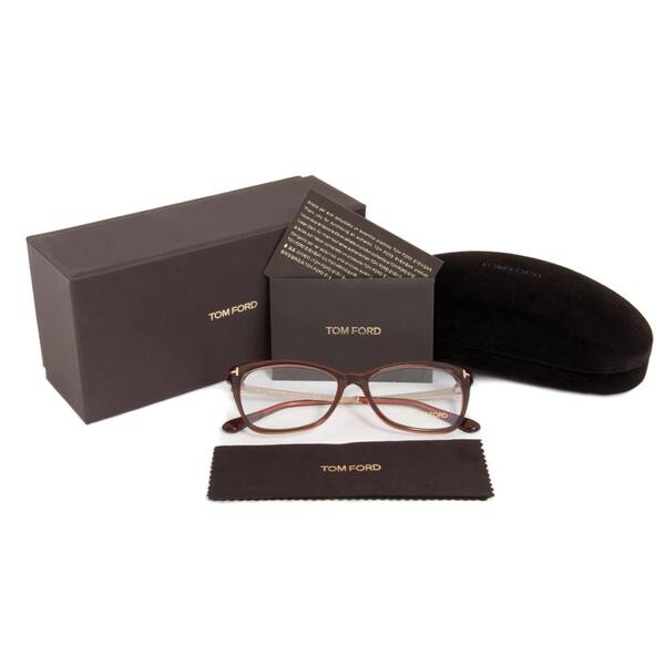 Tom Ford TF5353 042 Brown/Moca Frame 54mm Eyeglasses Frame (As Is Item) -  Overstock - 13932636