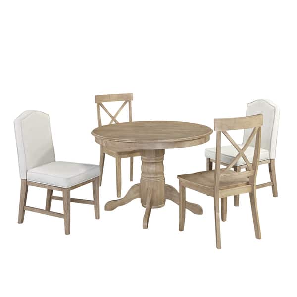 Classic 5-Piece Dining Set in White Wash Finish by Home Styles ...