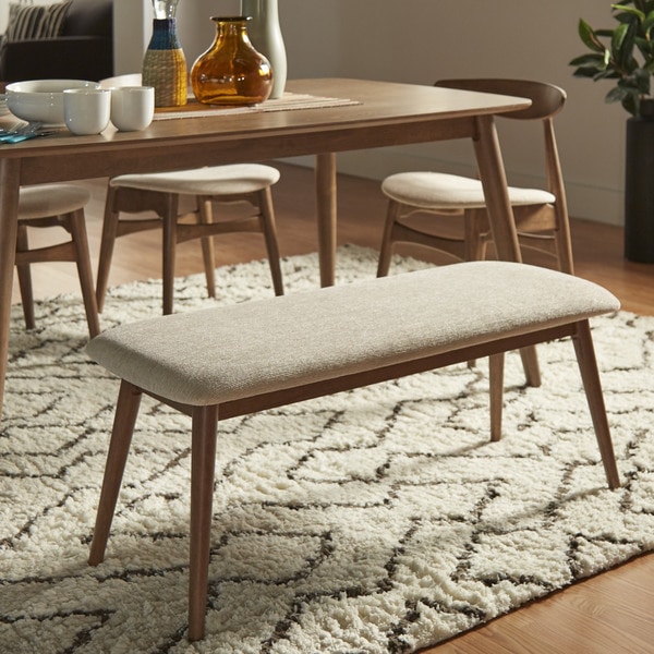 Norwegian Danish Modern Chestnut Tapered Dining Set by iNSPIRE Q