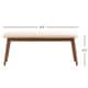 preview thumbnail 12 of 18, Norwegian Danish Modern Chestnut Tapered Dining Set by iNSPIRE Q Modern