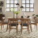 preview thumbnail 1 of 18, Norwegian Danish Modern Chestnut Tapered Dining Set by iNSPIRE Q Modern