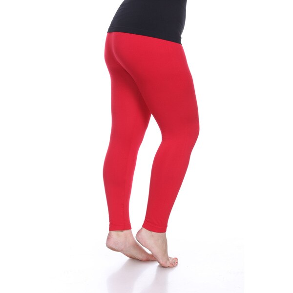 red plus size jeggings