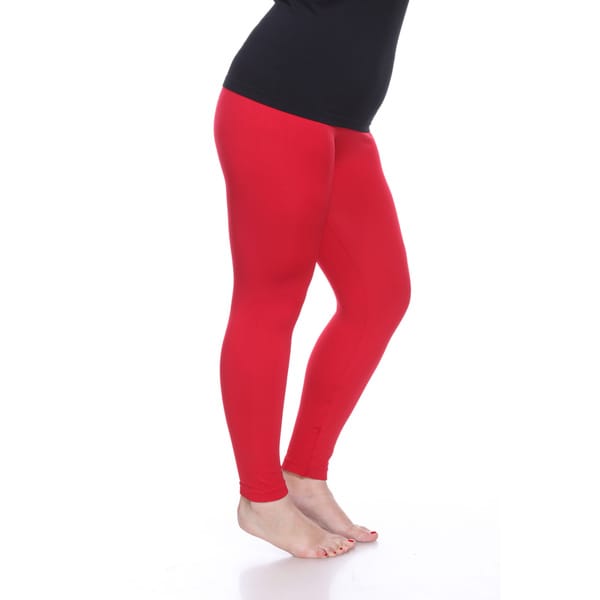 plus size red leggings