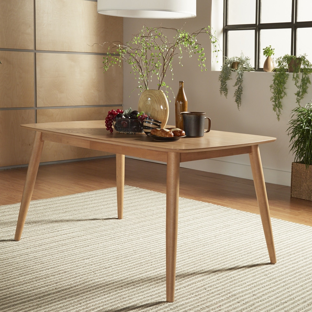 Norwegian Danish Oak Tapered Dining Set by iNSPIRE Q Modern - On