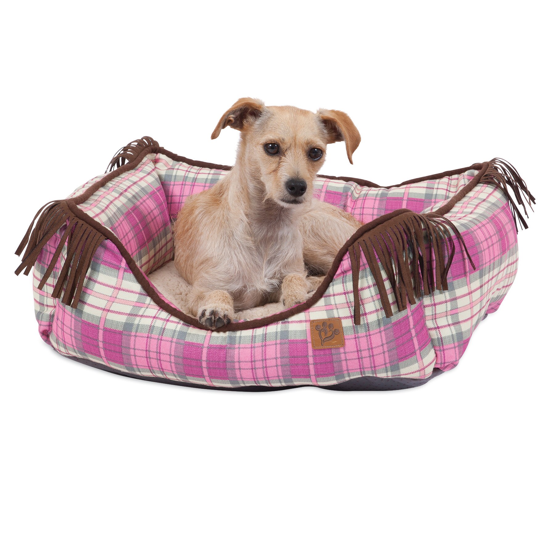 fringe orthopedic pet bed