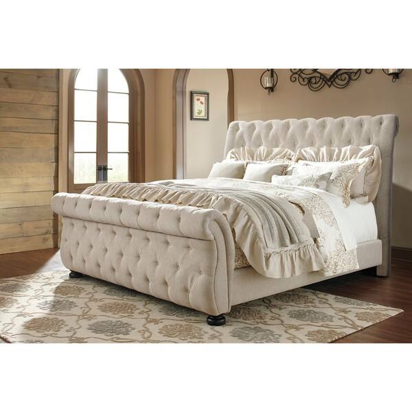Signature Design By Ashley Willenburg Linen California King Bed Overstock 13046811