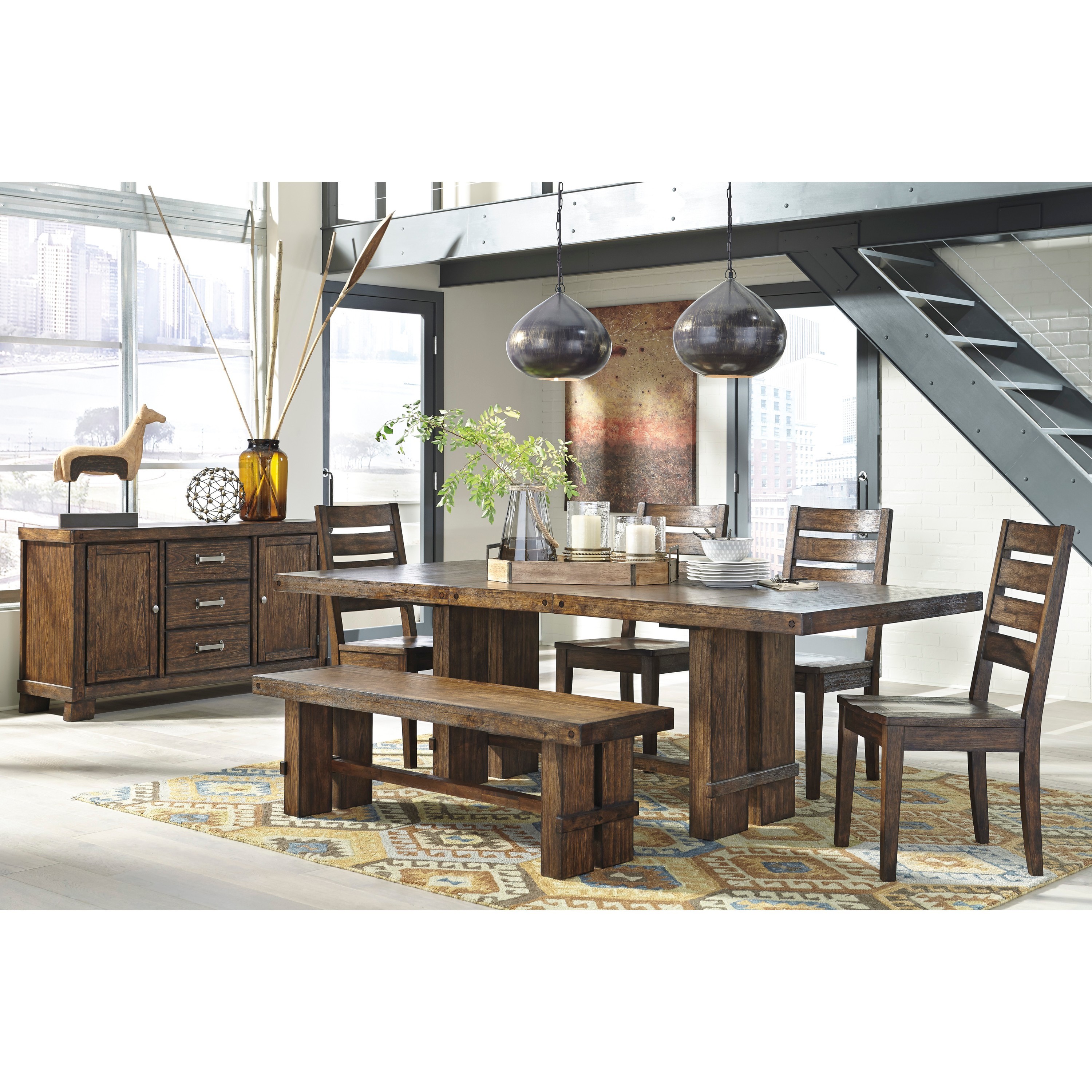 Signature Design By Ashley Chadoni Dark Brown Dining Room Ashley Chadoni Dark Brown Dining Room