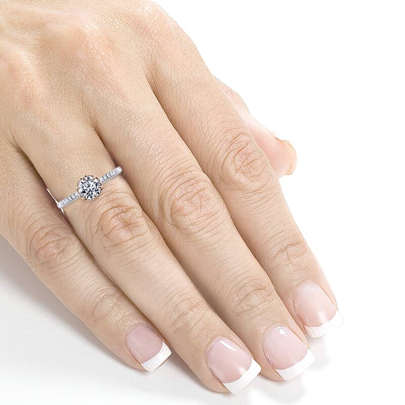 Annello by Kobelli 14k Two Tone Gold 1 1/8ct TDW Diamond Engagement Ring